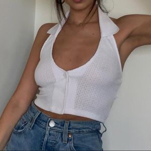 Crop collard top